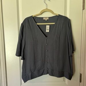 Loft Outlet Women’s Rayon Shortsleeved Blouse